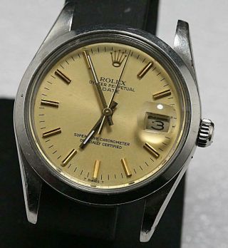 Rolex Oyster Perpetual Date Ref15000 Quick Set Automatic Self Winding Watch Head