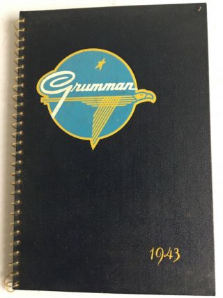 Wwii 1943 Grumman Aircraft Calendar Photo History Book