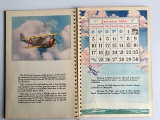 WWII 1943 Grumman Aircraft Calendar Photo History Book 2