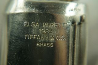 Vintage Tiffany & Co.  Elsa Peretti Sterling Silver 925 Lighter Bean Luxury Class 8