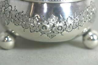 Antique Victorian Set Of 6 Sterling Silver Chased 1885 Martin Hall London NR 7