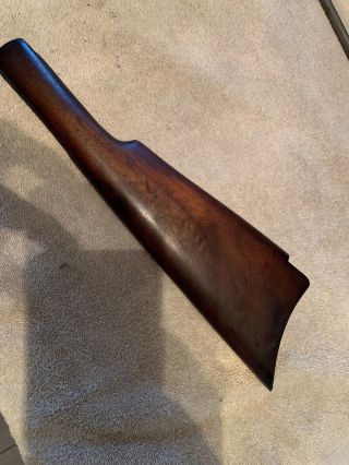 Vintage Winchester Model 1890 Or 1906 Crescent Walnut Rifle Stock