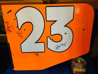 Indianapolis Indy Vintage 200? Race Rear Wing End Plate Milka Duno Signed