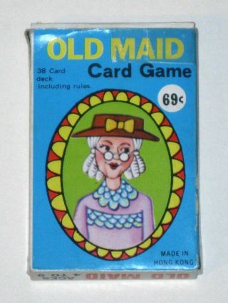 Vintage 1960s Old Maid Card Game Complete Deck (hong Kong)