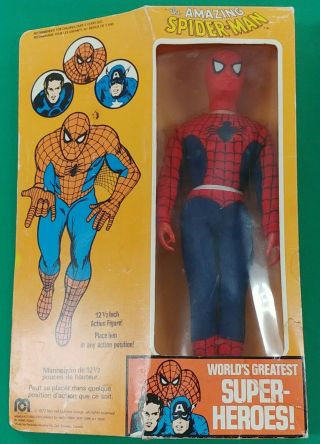 Vintage Spider - Man Mego 1977 12.  5 Inch
