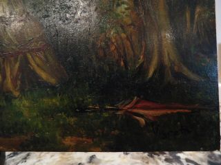 Vintage Oil Painting on Wood/Board signed, 9