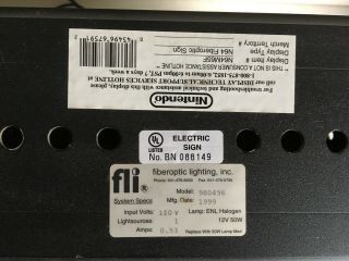 Nintendo 64 fiber optic sign 1999 Rare Excelent 2