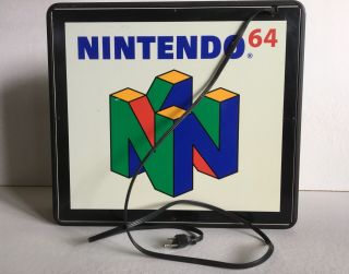 Nintendo 64 fiber optic sign 1999 Rare Excelent 4