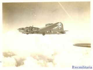 Org.  Nose Art Photo: Aerial View B - 17 Bomber (42 - 30642; Shot Down 1944)
