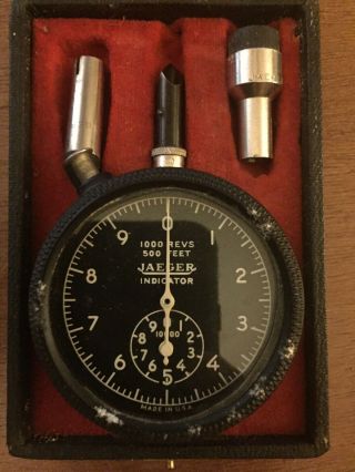 Vintage Jaeger Watch Company Portable Tachometer