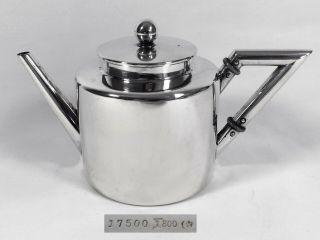 German Silver Teapot C1930 – Christopher Dresser Influence – Koch & Bergfeld