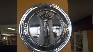 Rare Vintage Nude Naked Lady Woman Hub Cap Wheel Cover Hot Rod Car
