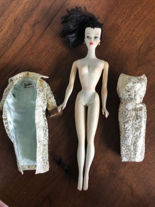 RARE Vintage 1959 850 3 Barbie BODY w/ Ponytail HEAD - Evening Splendor Outfit 10