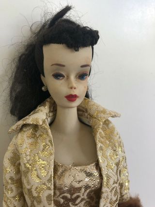 RARE Vintage 1959 850 3 Barbie BODY w/ Ponytail HEAD - Evening Splendor Outfit 2