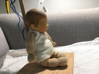Handcrafted wooden baby doll by Elisabeth Pongratz UPDATED LISTING 7