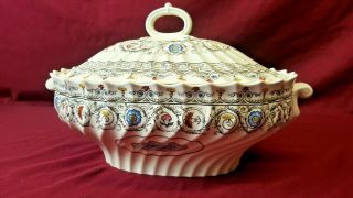 Vintage Copeland Spode Florence Soup Tureen W/ Lid Made In England