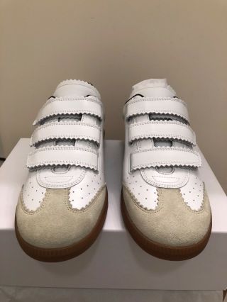 Isabel Marant Beth Vintage Sneaker In White  - Size 39