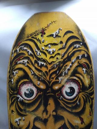 Rare 1980 ' s Santa Cruz face rob roskopp Vintage skateboard 3