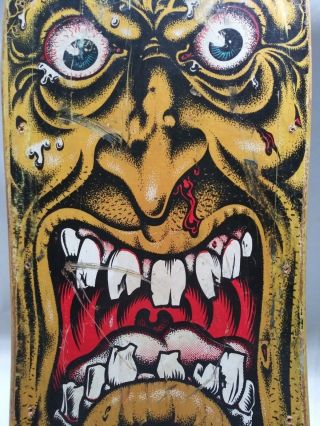 Rare 1980 ' s Santa Cruz face rob roskopp Vintage skateboard 4