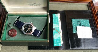 Vintage Rolex Gmt Master 1675 Gilt Dial From 1960s Full Set Chrono Cert Punched