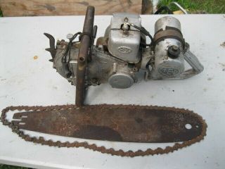 Vintage Iel Ab / P Chainsaw Rare Old Antique Gas Engine Saw Ja Da Ra