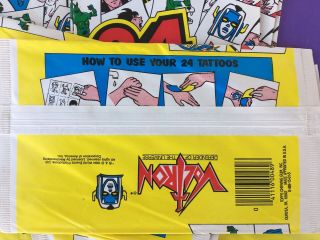 16 Vintage 1984 VOLTRON Defender of Universe Toy Tattoos - 24 per pack - 4