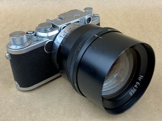 Xenon 12.  5cm F/2 Lens m39 Leica Screw Mount Lens - Rare 125mm 1:2 LTM 7