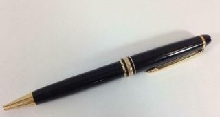 Vintage Montblanc Meisterstuck Classic Black With Gold Trim Ballpoint Pen