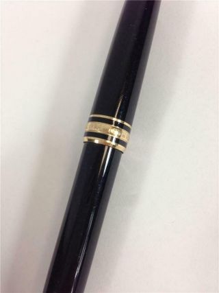 Vintage Montblanc Meisterstuck Classic Black With Gold Trim Ballpoint Pen 3