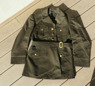 Ww2 Us Army Military Wool Four Pocket Dress Blouse Jacket Coat 36s