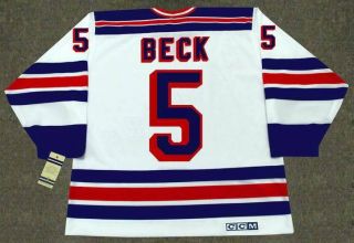 Barry Beck York Rangers 1983 Ccm Vintage Home Nhl Hockey Jersey
