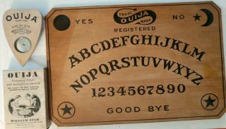 Vintage 1919 Fuld Ouija Board W Planchette & Box Wicca Occult Supernatural