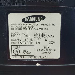 Samsung CXJ1952 19 