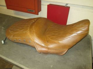 Indian Leather Heated Seat Chieftain Chief Classic Vintage Springfield Tan