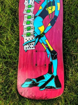 Vintage Powell Peralta Ray Barbee Skateboard Deck Pink Stain RARE Tony Hawk 3