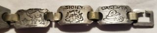 WWII 1944 Naples Anzio Cassino Rome Italy DO NOT FORGET ME Sweetheart Bracelet 4