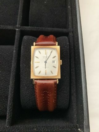 Gruen Vintage Solid 14kt Yellow Gold Men’s Wristwatch Retro