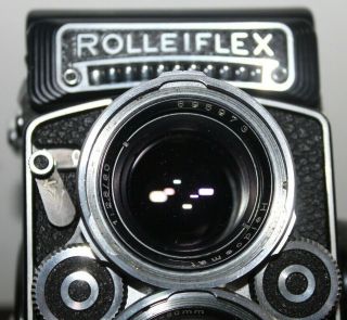 RARE Near ROLLEIFLEX 2.  8f 12/24 Camera With Planar 80mm Lens 9