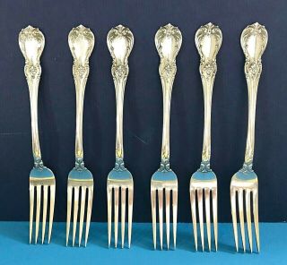 Set Of 6 Towle Old Master Sterling Dinner Forks - No Monogram - Silver