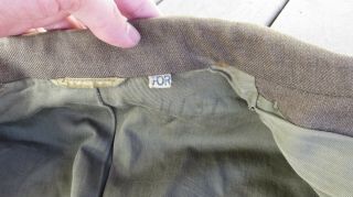 WW2 US Army Military Wool Eisenhower IKE Jacket Coat Blouse 40R 3