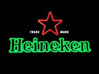 Vtg 2012 Heineken Beer ✰ Logo Led Neon Bar Light Pub Sign Tavern Man Room