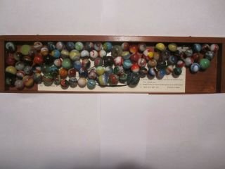 Marbles Toy Antique Glass 90 Akro Agate Vintage