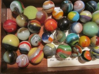 Marbles toy antique glass 90 akro agate vintage 2