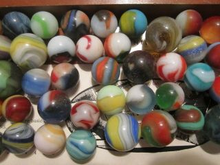 Marbles toy antique glass 90 akro agate vintage 3