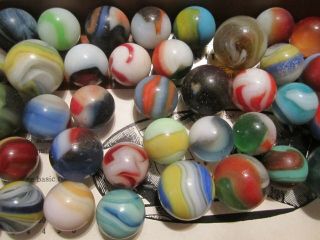 Marbles toy antique glass 90 akro agate vintage 6