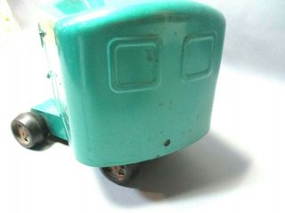 Structo Steam Shovel Pressed Steel Vintage Green Crane Construction Toy. 7