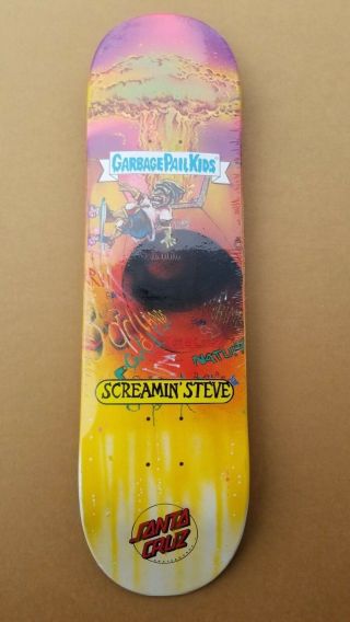 Santa Cruz Skateboard Garbage Pail Kids Topps RARE 1 of 1 SALBA The Grail 8