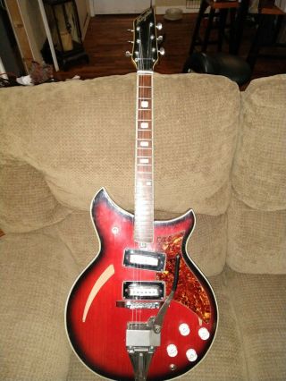 Vintage 1960s Kingston Hollow - Body Electric Guitar