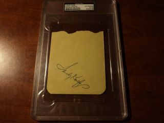 Sandy Koufax - Signed Vintage Album Page Brooklyn/ Dodgers Psa Dna Authentics