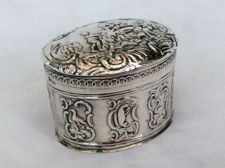 A Victorian Silver Imported Dutch Box - John George Smith,  London,  1898